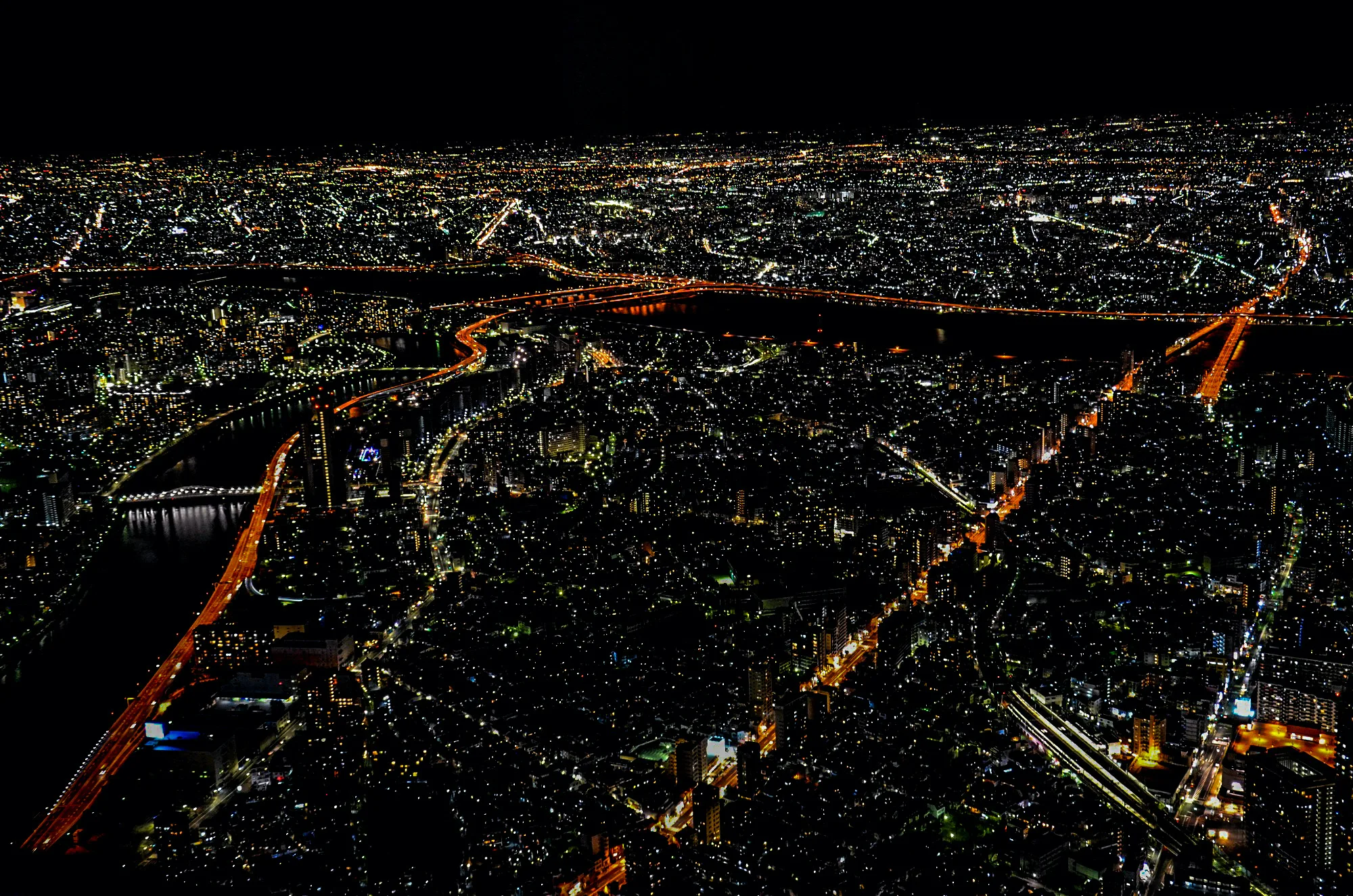La ville de Tokyo vue depuis la Tokyo Sky Tree